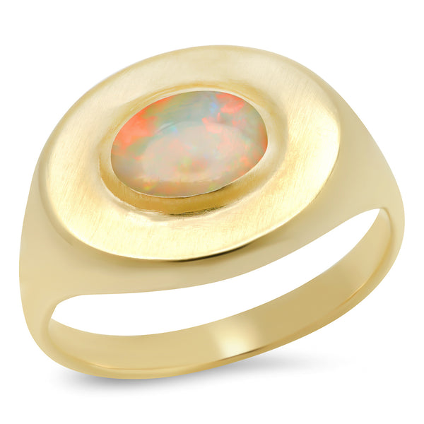 Lineage Opal Signet Ring - Rosedale Jewelry
