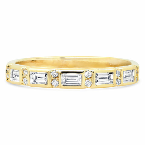 Harmony Baguette Diamond Band - Rosedale Jewelry
