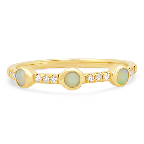 Opal Trinity Ring - Rosedale Jewelry