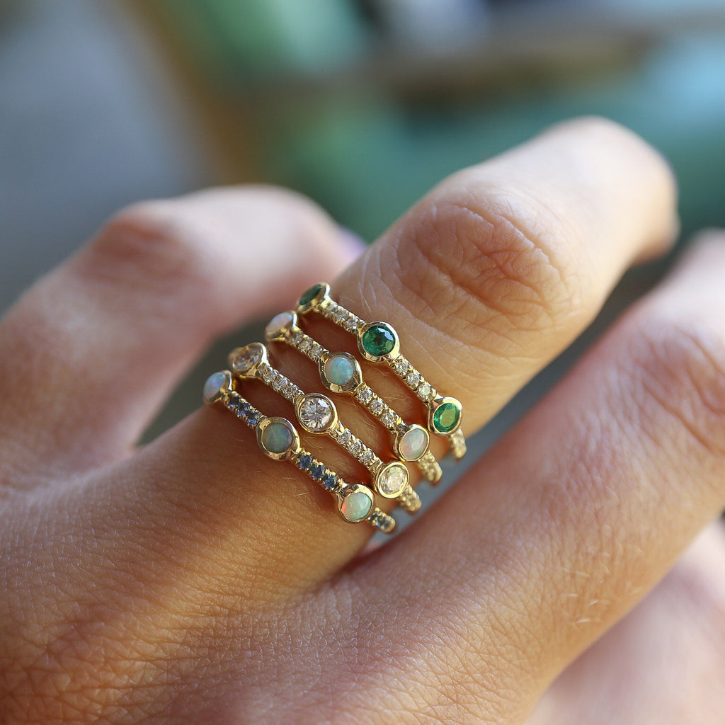Opal Trinity Ring - Rosedale Jewelry