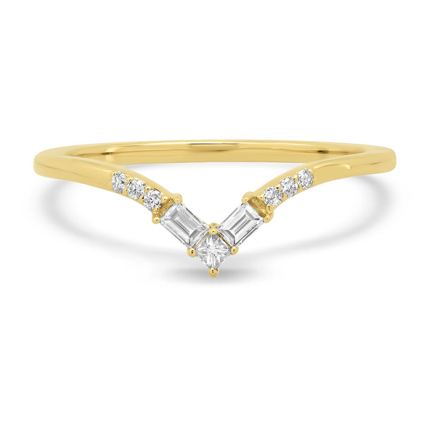 Infinity Diamond V Band - Rosedale Jewelry
