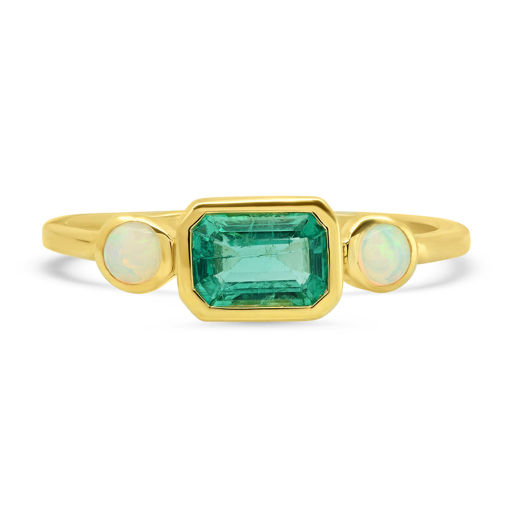 Flora Emerald Opal Ring - Rosedale Jewelry