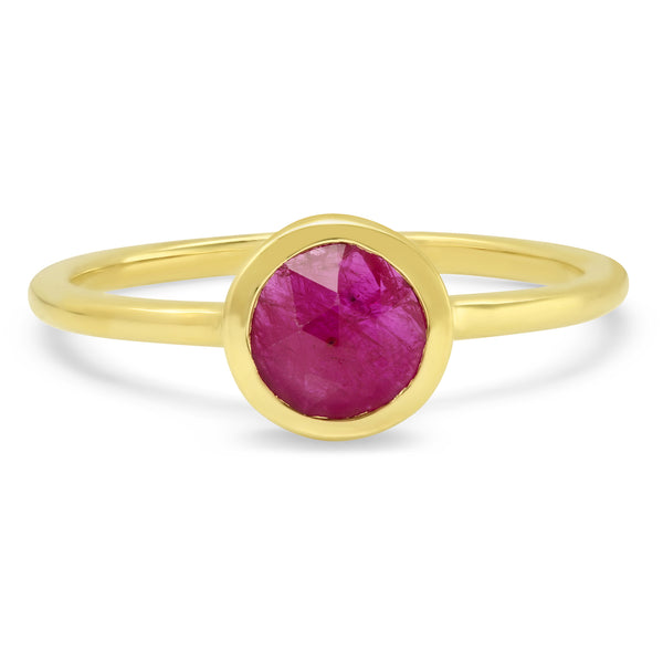 Rose Cut Ruby Ring - Rosedale Jewelry