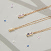 Sapphire Duet Necklace Purple/Pink - Rosedale Jewelry